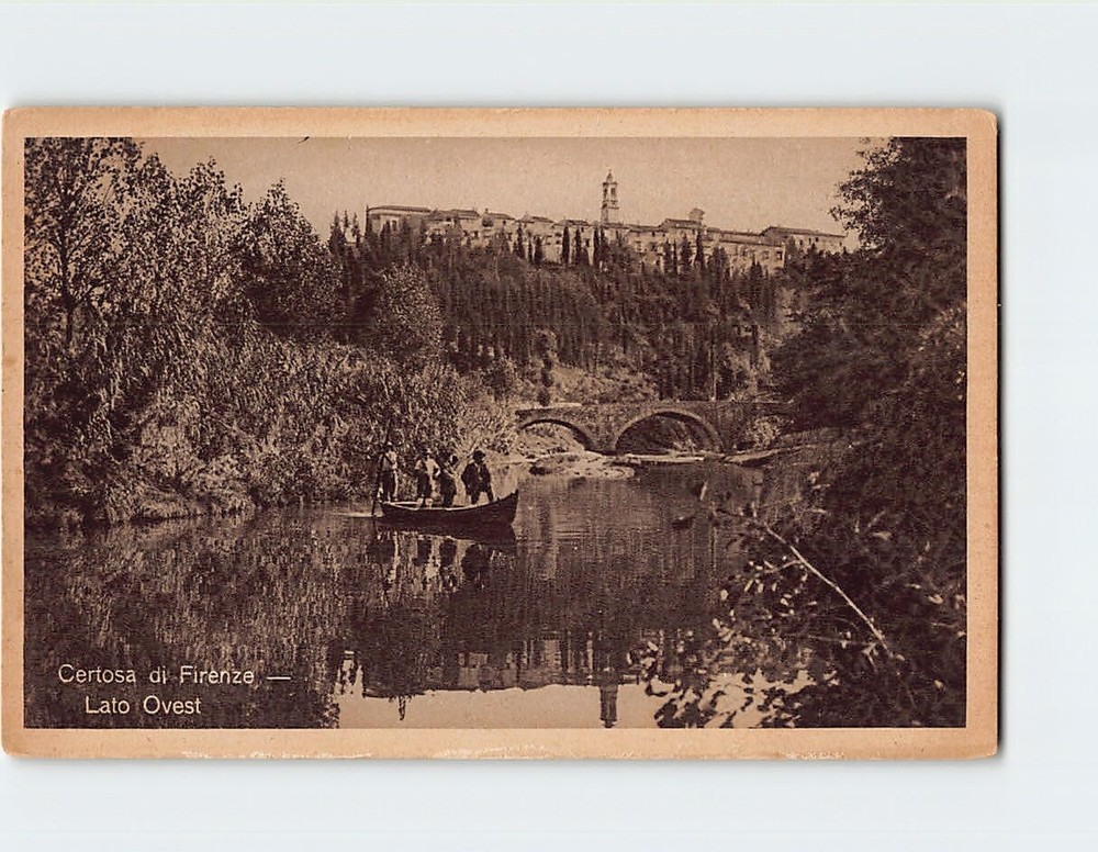 Postcard Lato Ovest, Certosa di Firenze, Florence, Italy