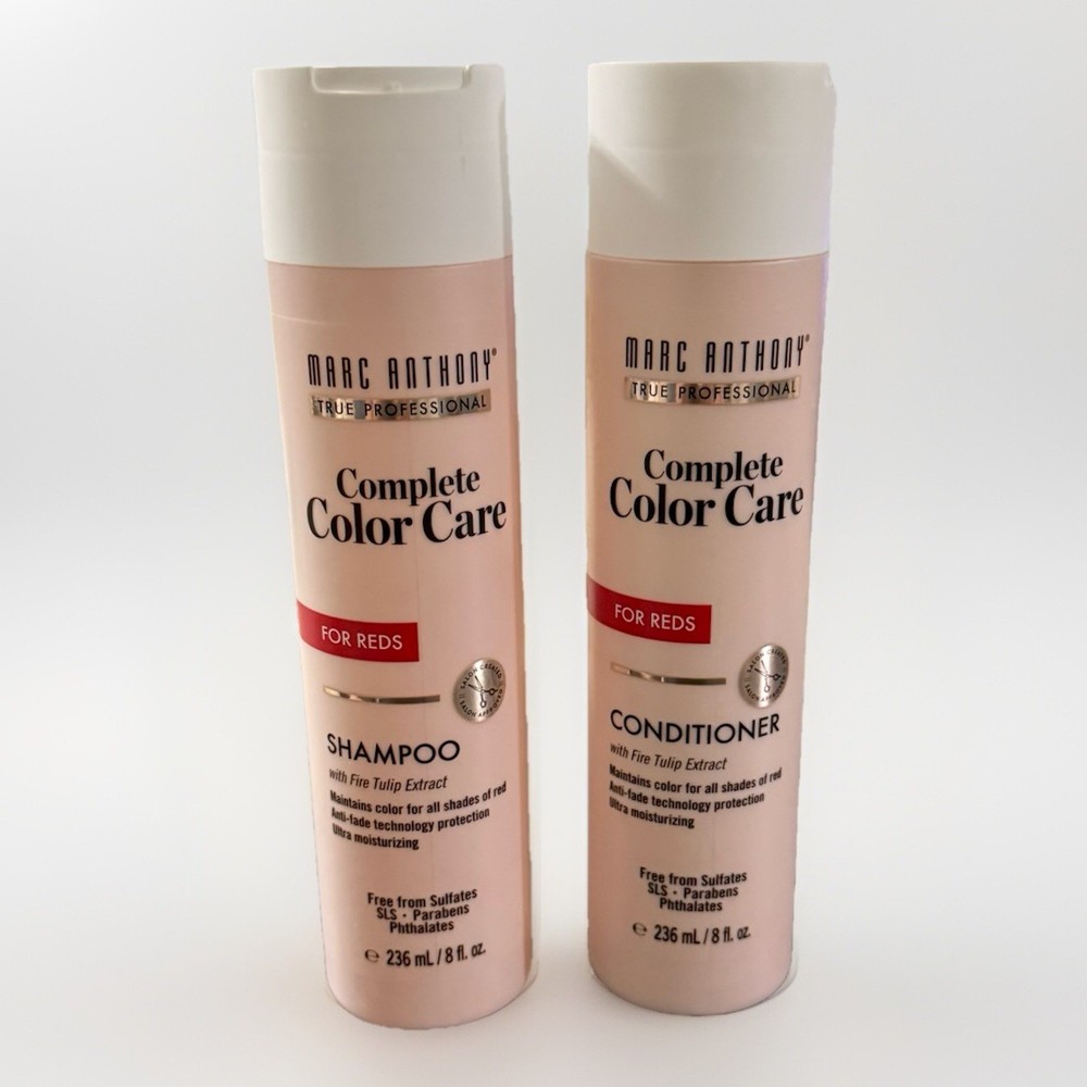 Marc Anthony Complete Color Care For Reds Shampoo & Conditioner SET, 8oz