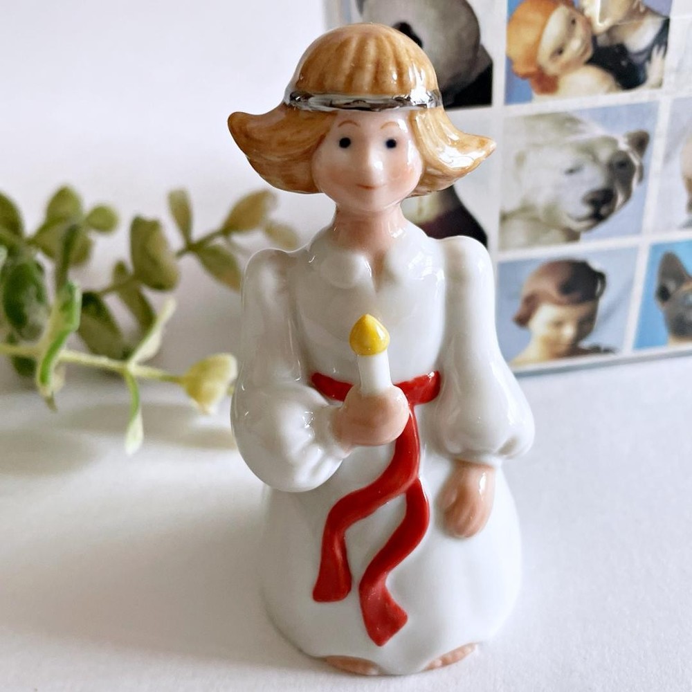 Royal Copenhagen Princess Lucia Girl Christmas Figurine 8cm New in Box