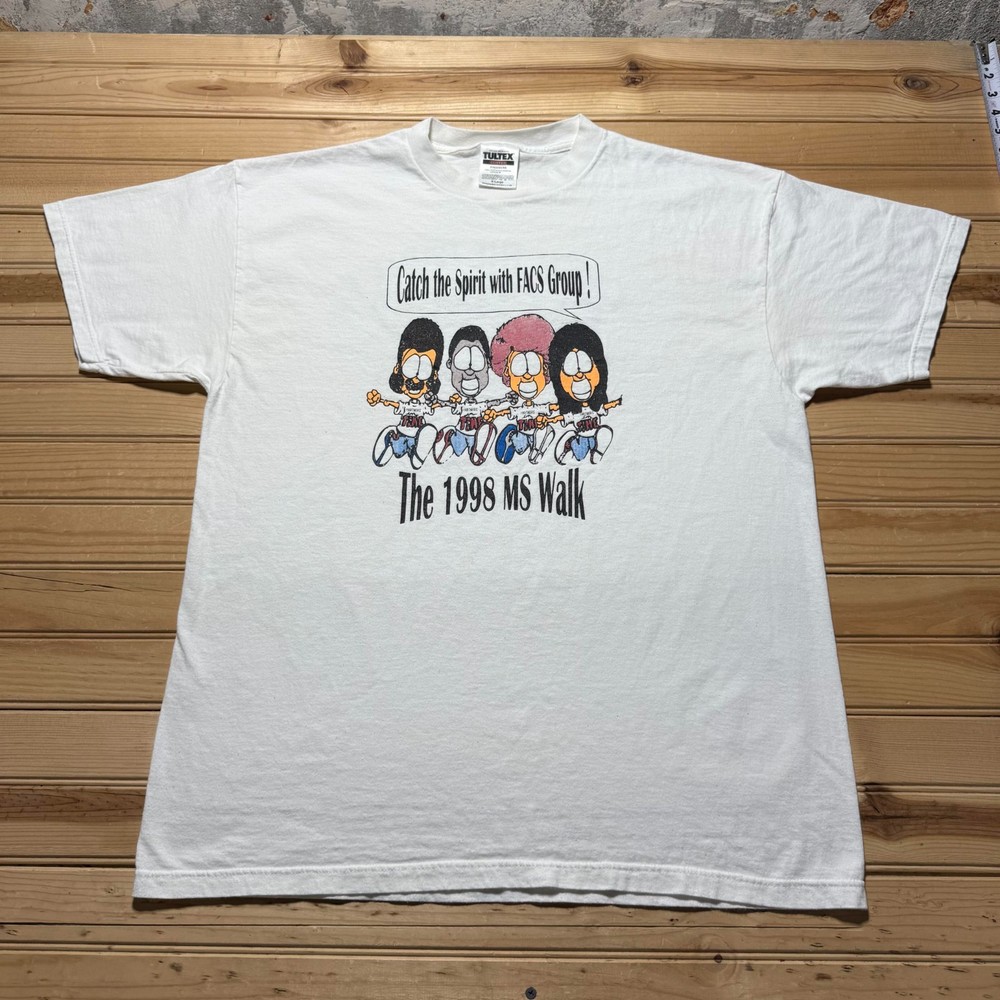 Vintage 90s 1998 MS Walk Catch The Spirit FACS Group Graphic T-Shirt - Size XL