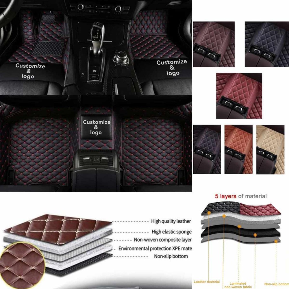For Jeep Car Floor Mats Waterproof All Weather Carpets Custom Auto Liners