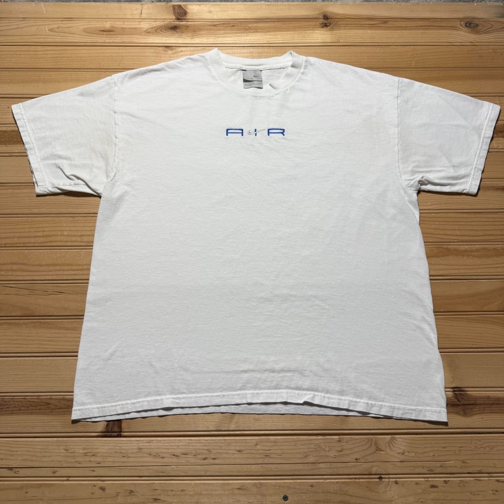 Vintage Y2K Nike Air Embroidered Center Swoosh Athletic Sportswear T-Shirt - XL