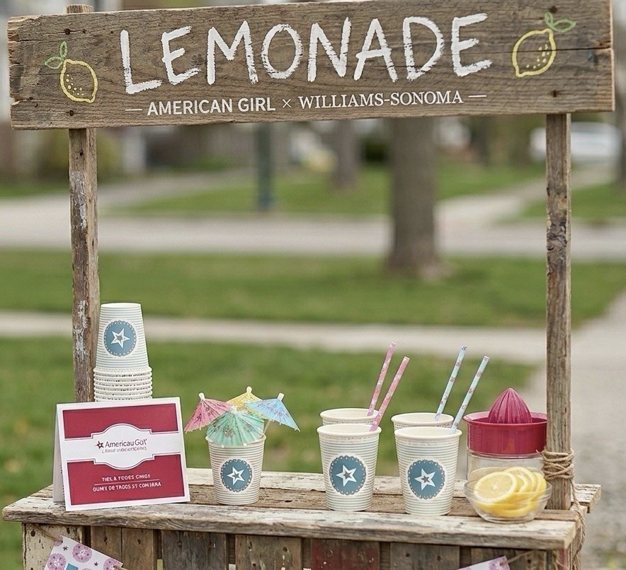 American Girl Williams-Sonoma Lemonade Stand Kit NEW In Box Retired