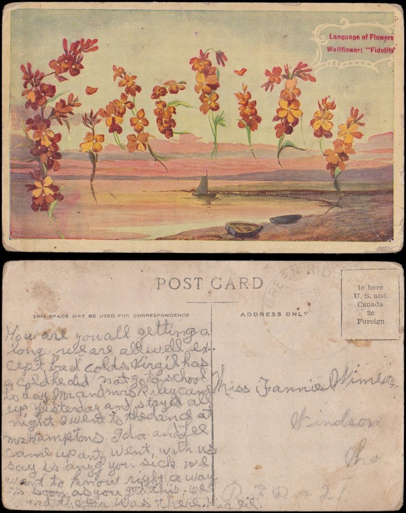 Language of Flowers wallflower: 