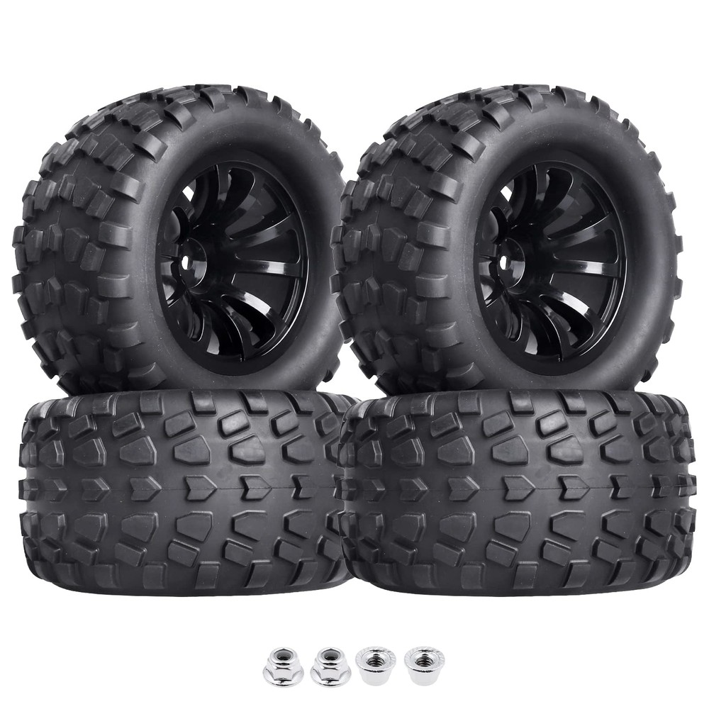 2.8 12mm Hex RC Truck Wheels and Tires for 1/10 Scale Traxxas Stampede VXL Ho...