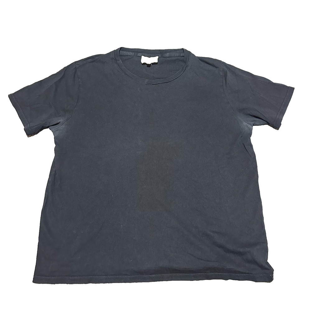 Sezane Saint Fiacre T Shirt Women Medium M Black Crewneck FLAW