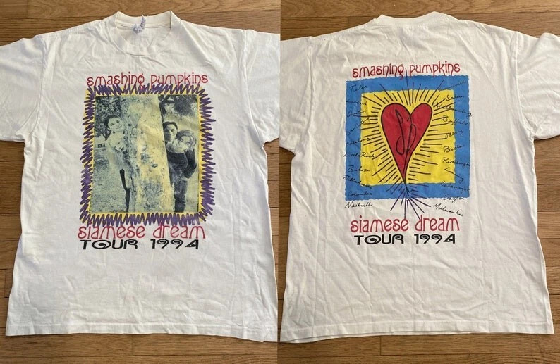 Smashing Pumpkins Siamese Dream Tour 1994 T-shirt, 90s The Smashing Pumpkins Tou