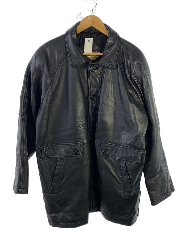 Leather Jacket Blouson/M/Sheep Leather/Blk/Plain/9060 3500