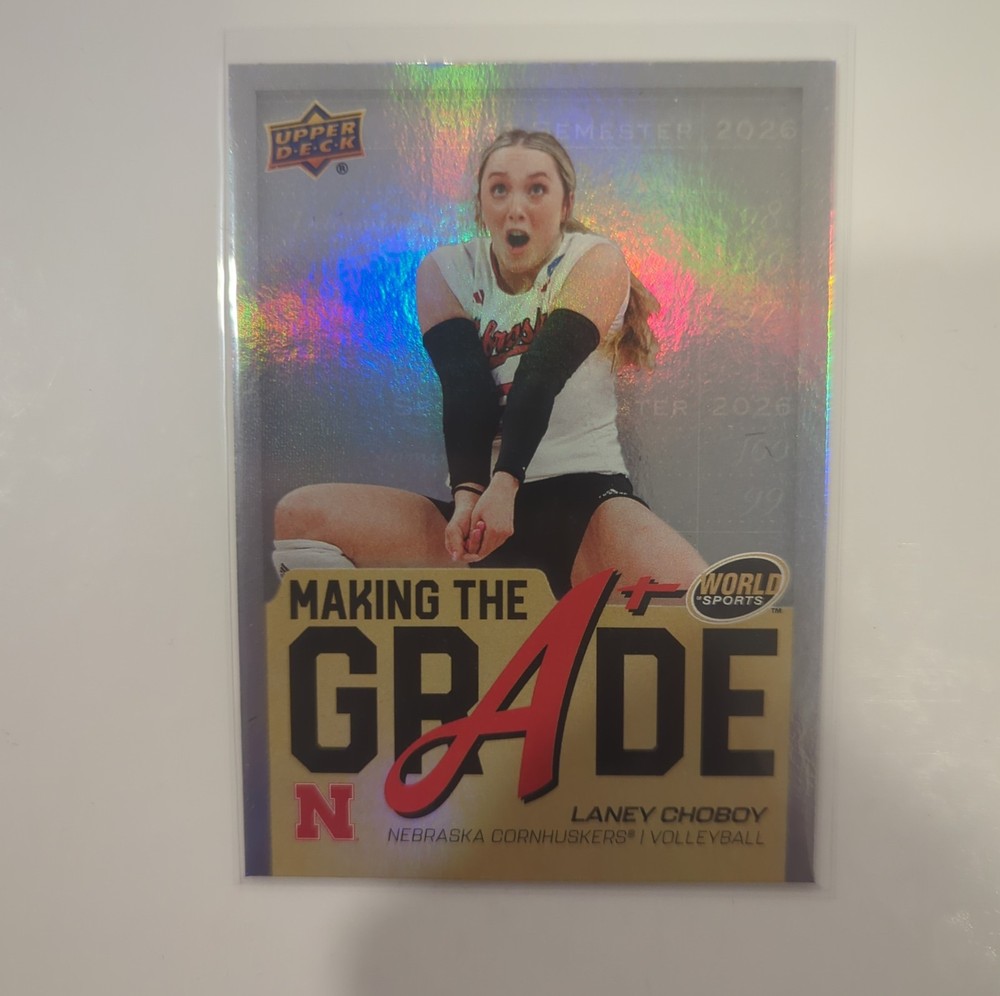 2026 Upper Deck World of Sports - #MTG-LC Laney Choboy Making the Grade Nebraska