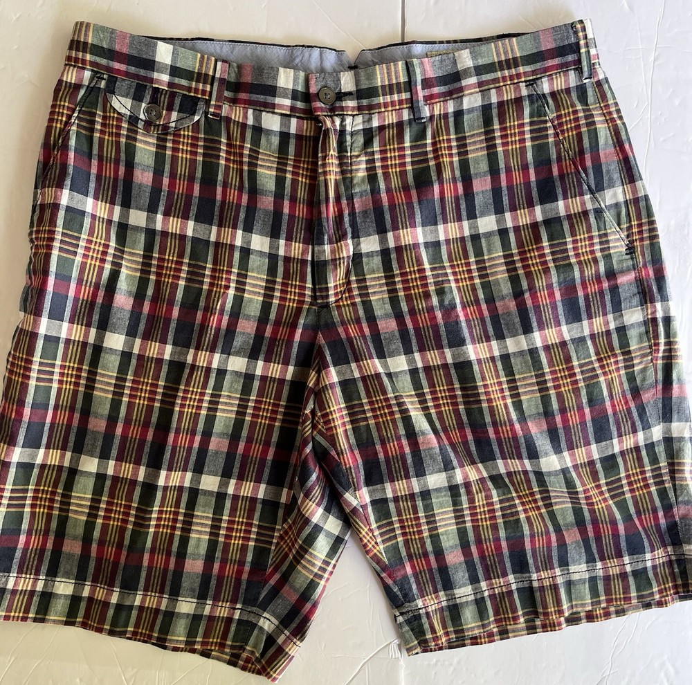 Polo Ralph Lauren Authentic Indian Madras Plaid Shorts Men's Size 36 Classic Fit