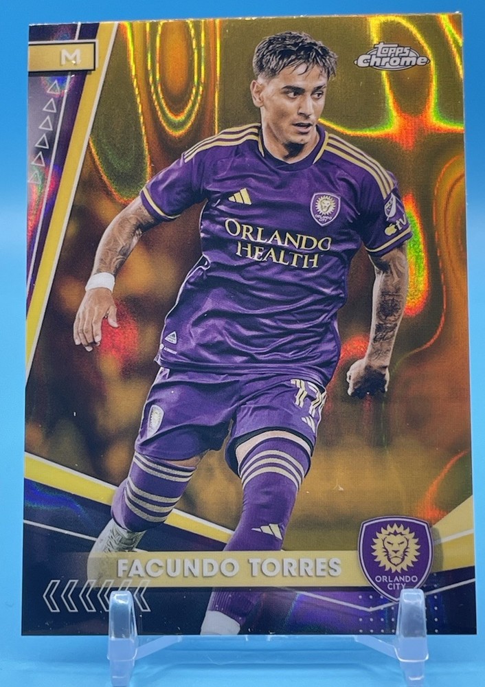 2024 Topps Chrome MLS #157 Facundo Torres Gold Lava Refractor