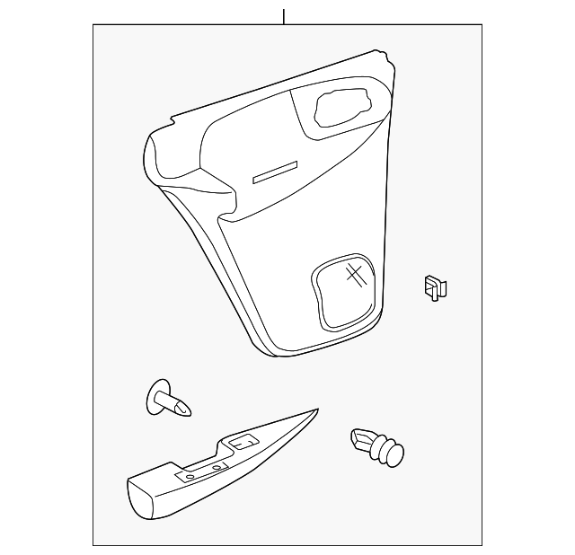 Genuine GM Panel Assembly-Rear S/D Tr                     *Pewter 15101275