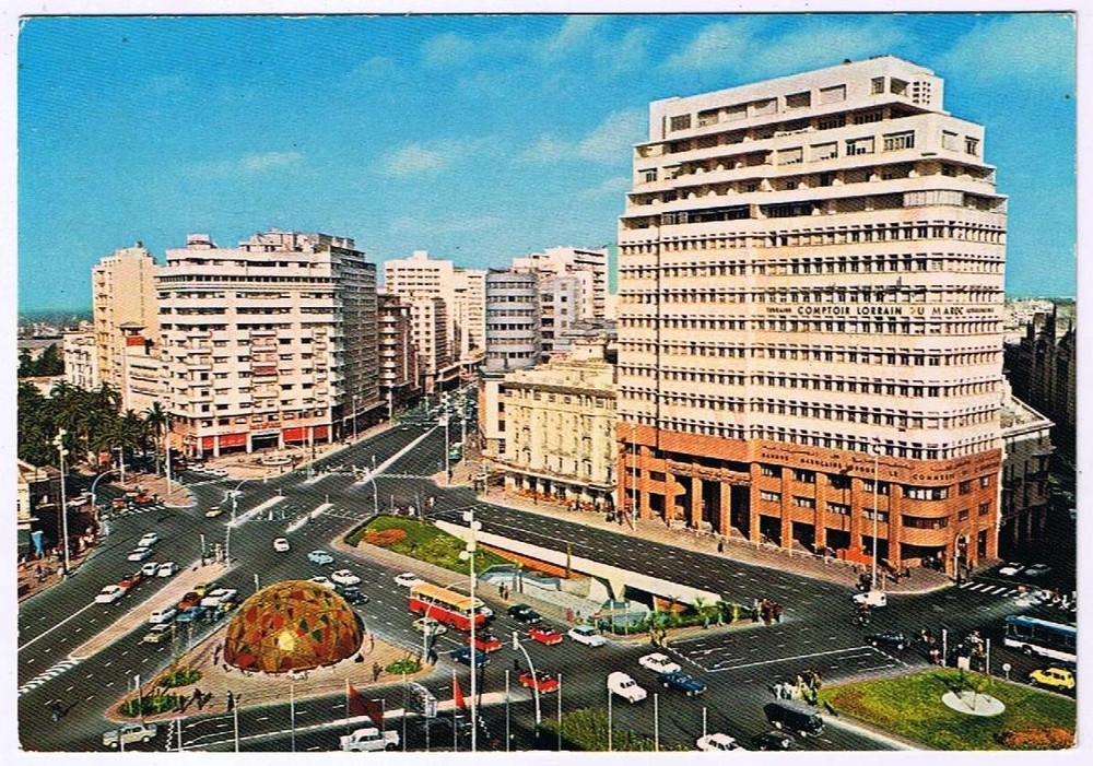 Africa Postcard Morocco Casablanca Place Mohammed V
