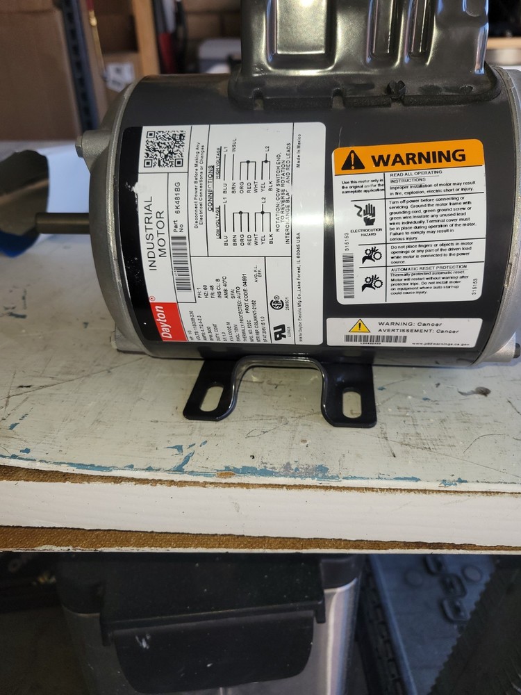Dayton 6K490BE 1/3 HP Open Box Replacement Motor