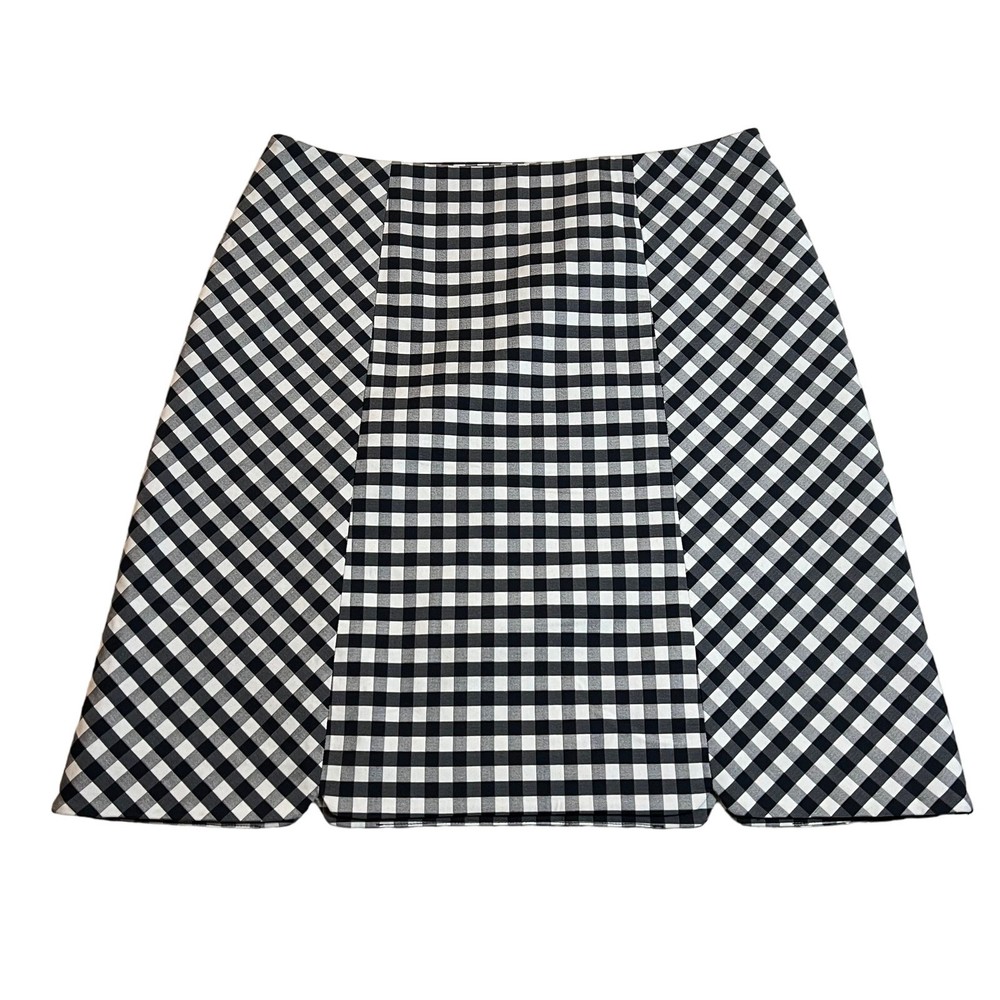 Brooks Brothers Gingham Print Mini Skirt Size 8 Preppy Academia Clueless 90s Y2K