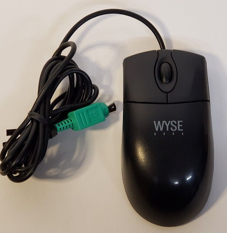 Wyse Dell 770510-21L PS-2 Scroll Wired BLACK Optical Mouse MO42KOP PS/2