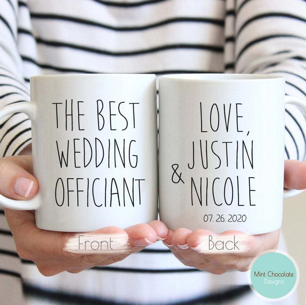 The Best Wedding Officiant Personalized Wedding Officiant Gift Officiant Thank