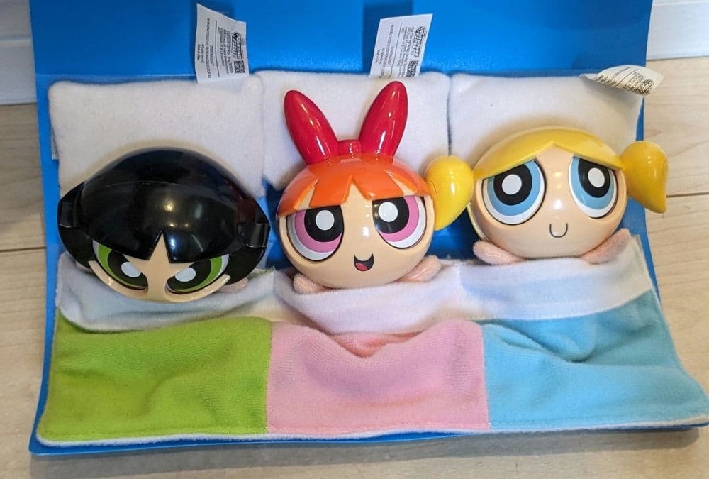 Super Powerpuff Girls Sleeping Eye Dolls Set of 3 with Storage Case #d565e5