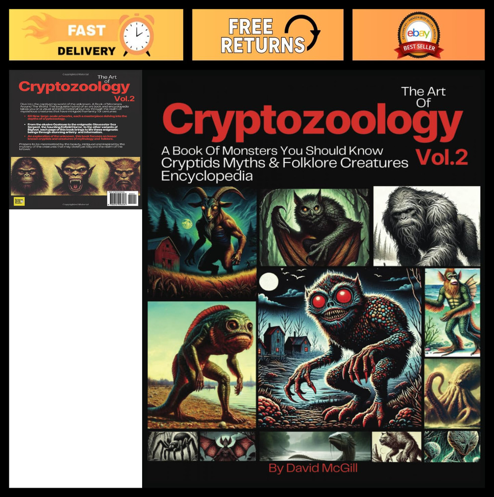 Cryptozoology Book Vol 2: Discover Monsters, Cryptids, Myths & Folklore Creature