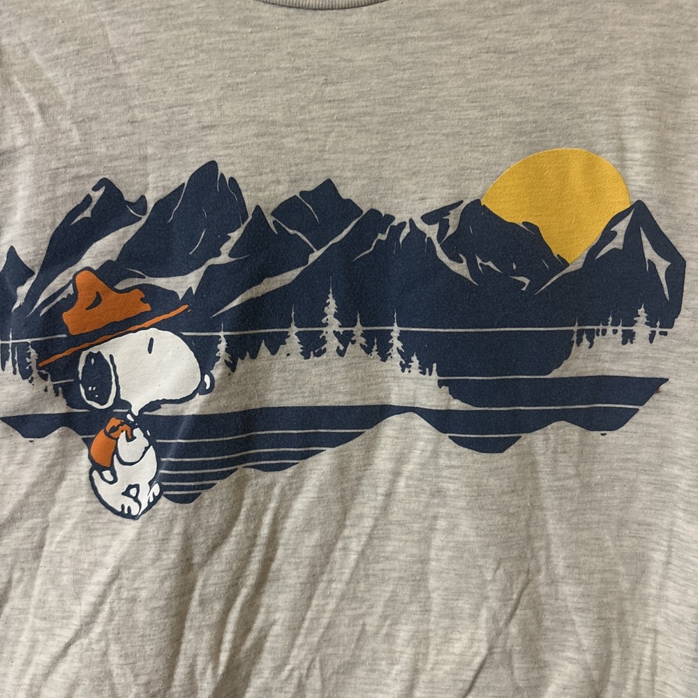 Snoopy Beagle Scout Graphic Long Sleeve Shirt M Medium