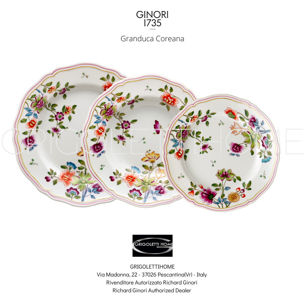 Richard Ginori - Granduca Coreana Dinner Set 18 Pieces For 6 People - Retailer