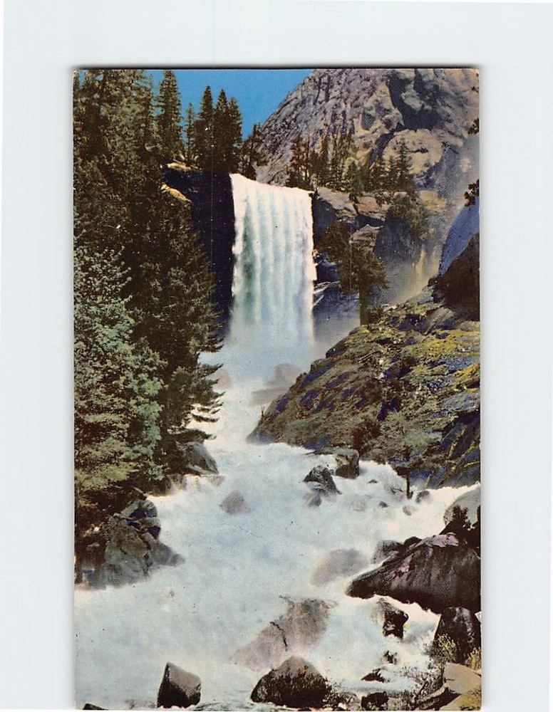 Postcard Vernal Fall Yosemite National Park California USA