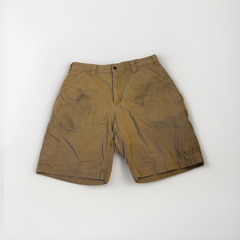 Carhartt B147 DKH Original Fit Work Shorts Brown Size 36 Men’s