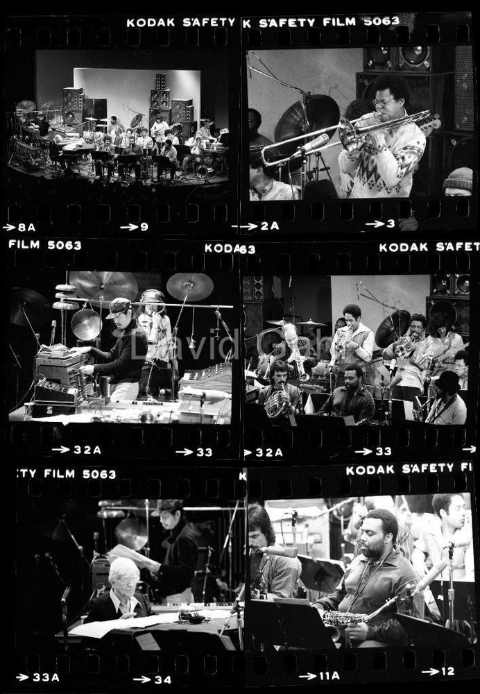 '80 Gil Evans Orchestra Public Theatre Jazz Original 35mm 6 Negative Lot C684