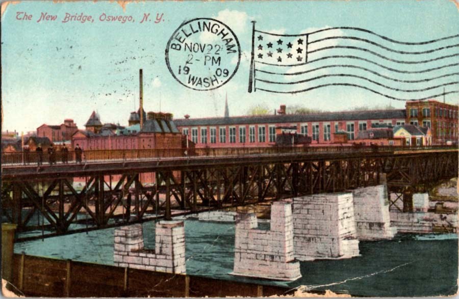 Oswego New York NY : BRIDGE SCENE m/14 AZ4994