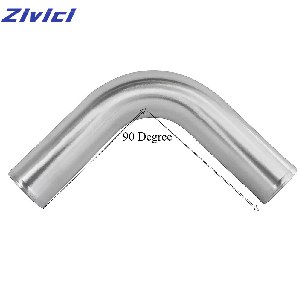 1.5 OD 90 Degree Aluminum Turbo Intercooler Elbow Pipe 24 Inch