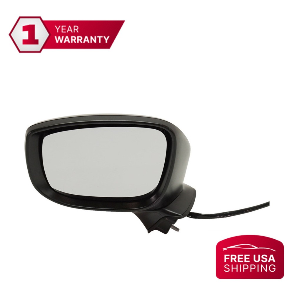 Mirror Paintable Power Glass Heated Driver Side For 2016-2017 Mazda CX-9