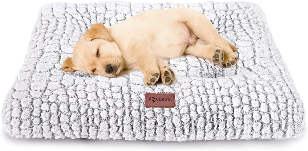Dog Bed Crate Pad - Soft Fluffy Pet Cushion Mat for Small 24