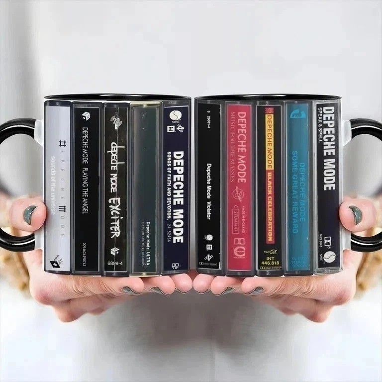 Depeche Mode Albums Cassette Collection Retro Coffee Tea Accent Mug