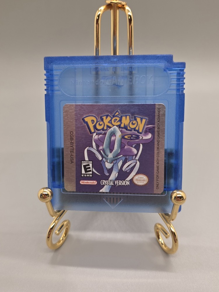 Nintendo Pokémon Crystal version Game Boy game cartridge. New, With Clear Case.