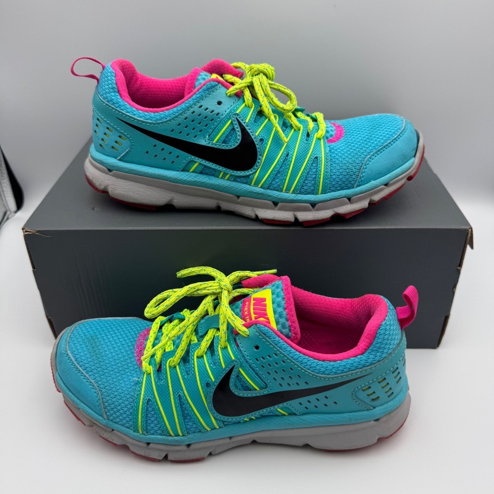 Nike Flex Trail 2 Running Shoes Turquoise Sneakers 616681-400 W Sz 6 No Insoles