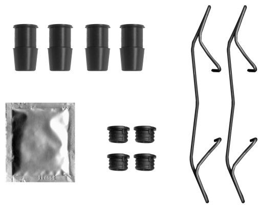 Front Brake Caliper Accessory Kit Fits Vauxhall Textar 82551200 1 Year Warranty