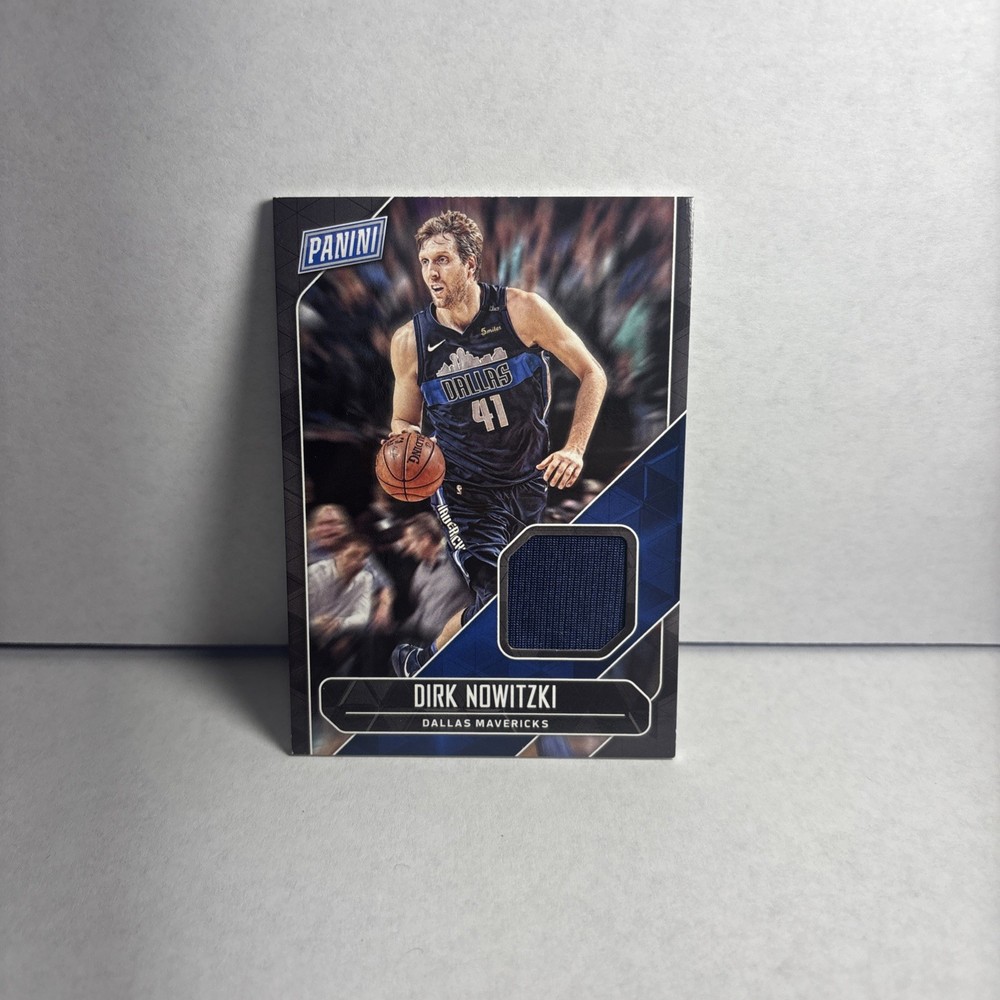 2018 Panini Dirk Nowitzki Player Worn Relic Patch Dallas Mavericks Hall Of Fame!