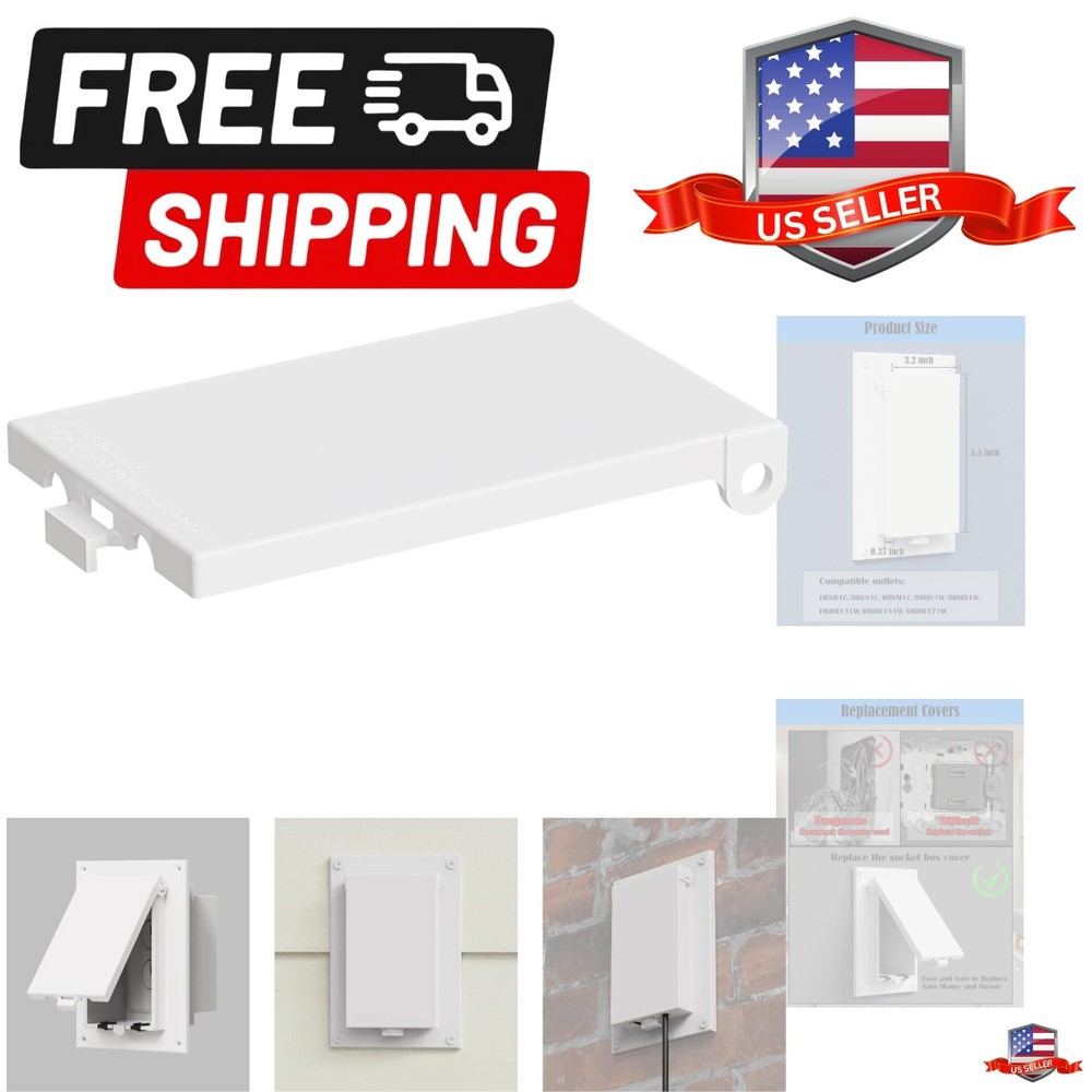 Type 3r Enclosure Cover, Outdoor Outlet Cover for Wet Locations Vertical, Ele...