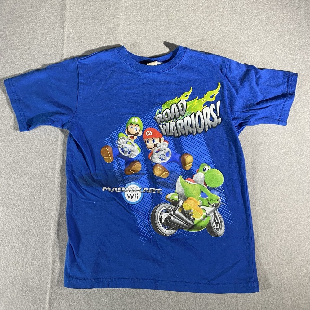Vintage 2007 Nintendo Mario Kart Wii Graphic T-Shirt Youth Medium