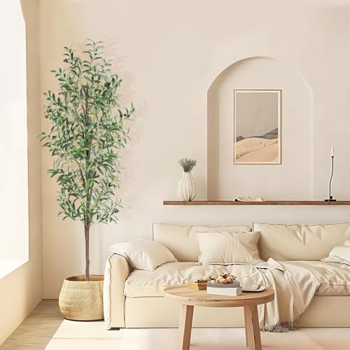 6FT Artificial Olive Tree for Outdoor Decor 1 Pack
