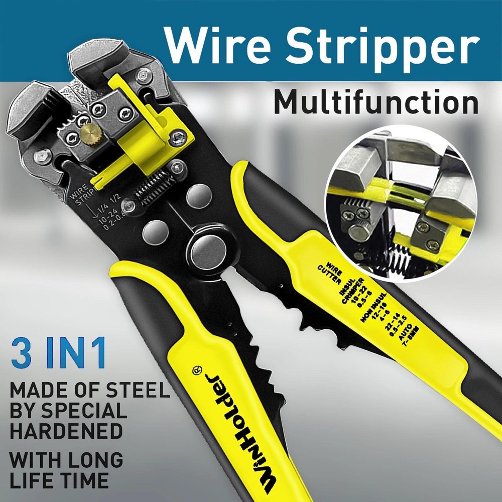 Professional Automatic Wire Stripper Cutter Crimper Tool for Electricians