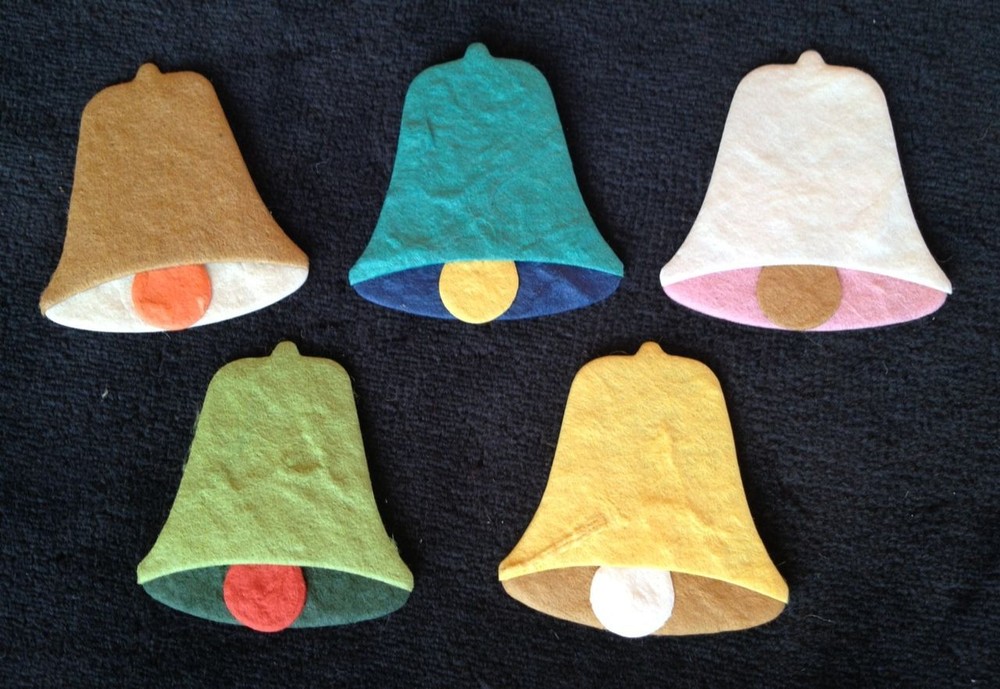 5 Diecut Asst BELLS, Scrapbooking, Cards, School