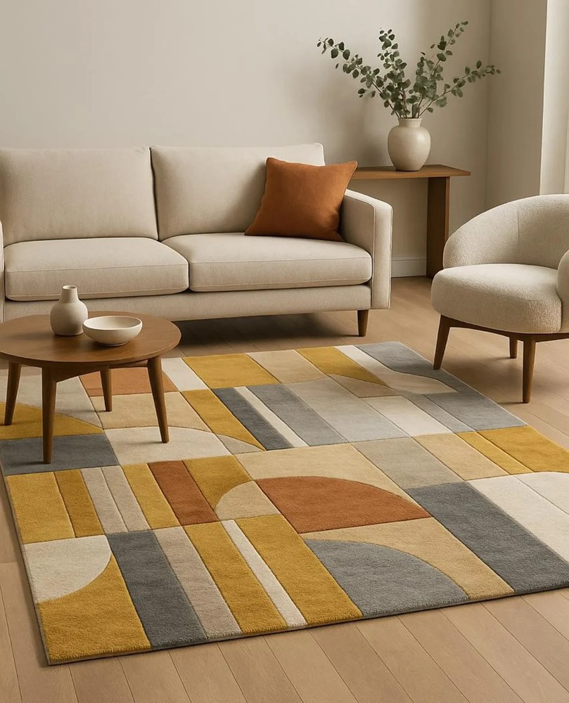 New Color Multicolor Hand Tufted Nz Wool Rug Design Luxury Handmade Carpet Rug