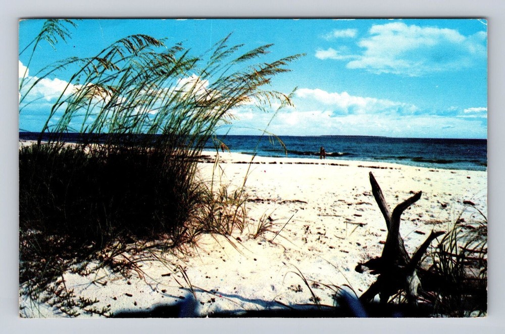 Myrtle Beach SC-South Carolina, Scenic Sand And Ocean, Vintage c1970 Postcard