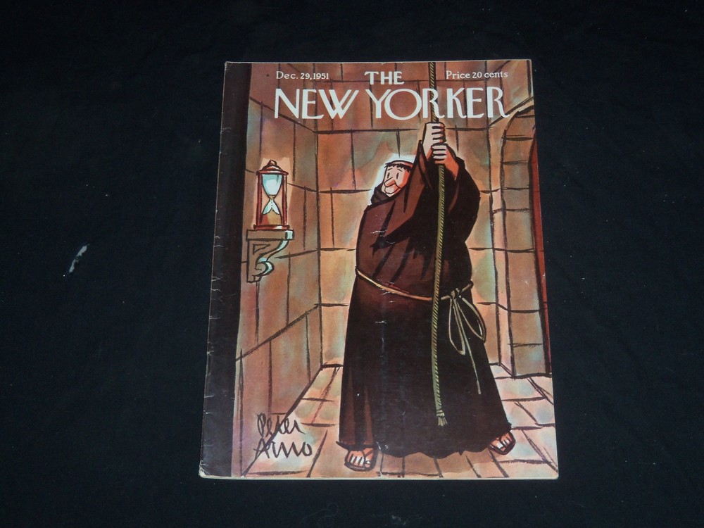1951 December 29 The New Yorker Magazine - Illustrated Cover - Ny 445