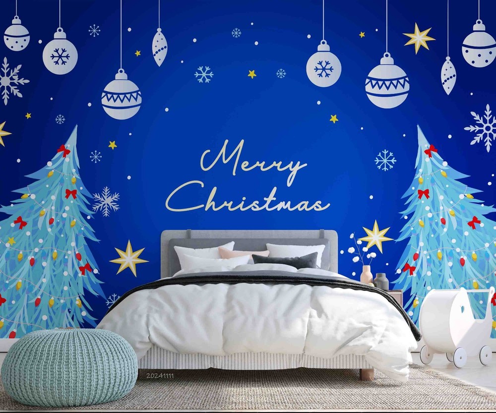 3D Christmas Illustration Wall Murals Wallpaper Murals Wall Sticker