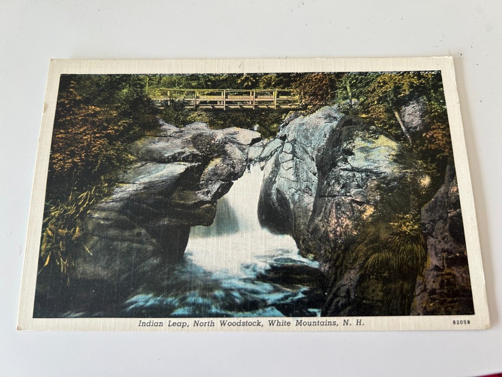 Indian Leap North Woodstock White Mts Mountains New Hampshire NH Postcard