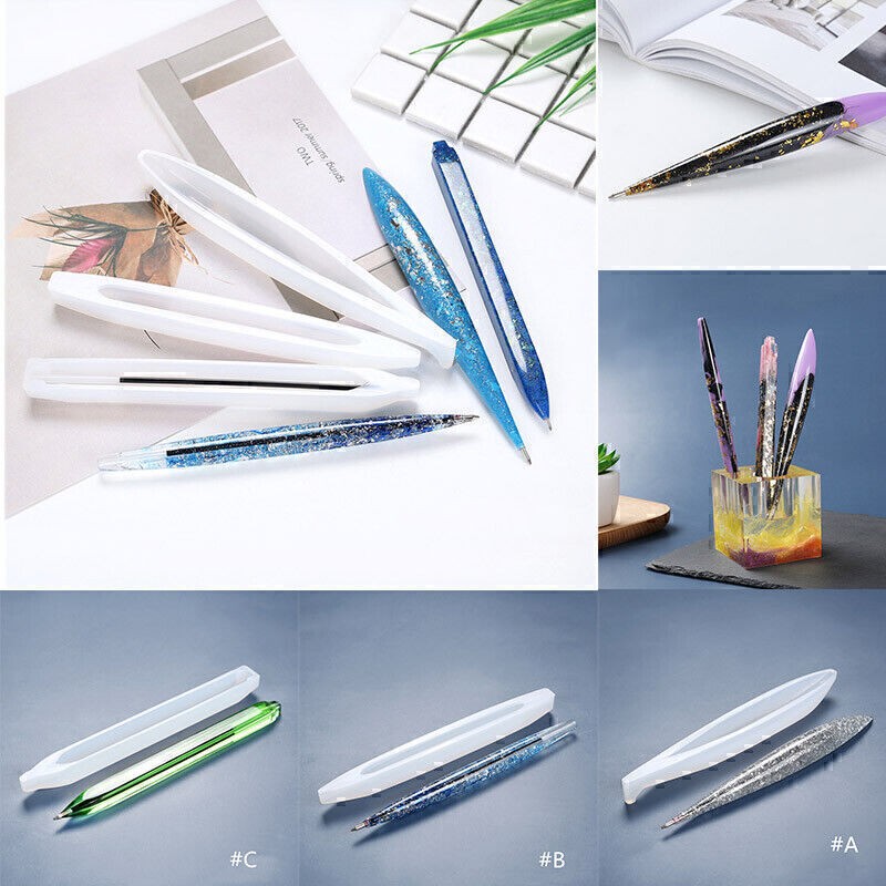 Transparent Silicone Mould for DIY Epoxy Resin Ballpoint Pen Craft