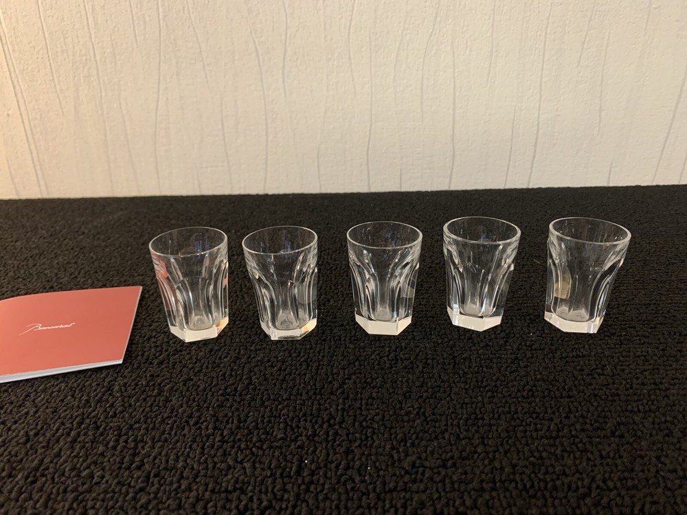 10 Shot Harcourt Model Baccarat Crystal H: 5.8 Cm (Price 1 Glass)