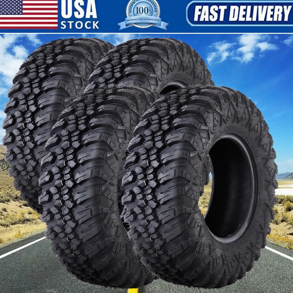 4 Pk 30x10-14 8 Ply ATV UTV Tires 30x10x14 Radial Mud All Terrain Tires 30 10 14